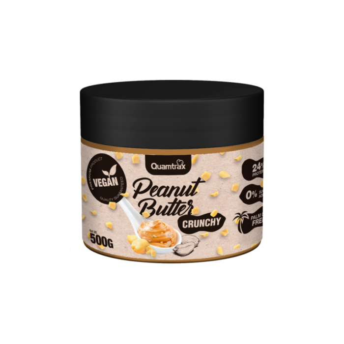 Peanut Cream Crunchy 500 gr Quamtrax