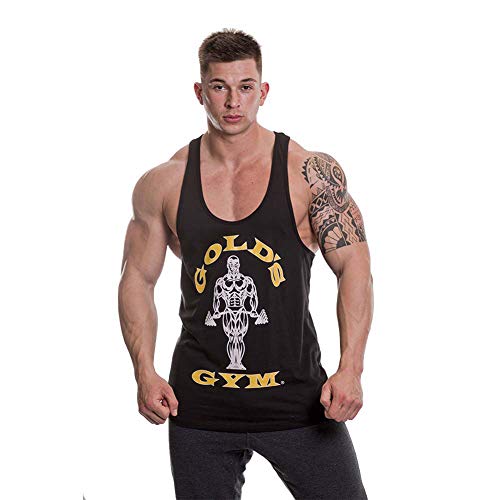 gold s gym ggvst 003 muscle joe camiseta musculacion para hombre color negro talla m 15785