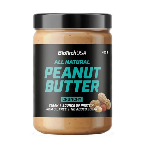 114837 biotech usa peanut butter crunchy 400g