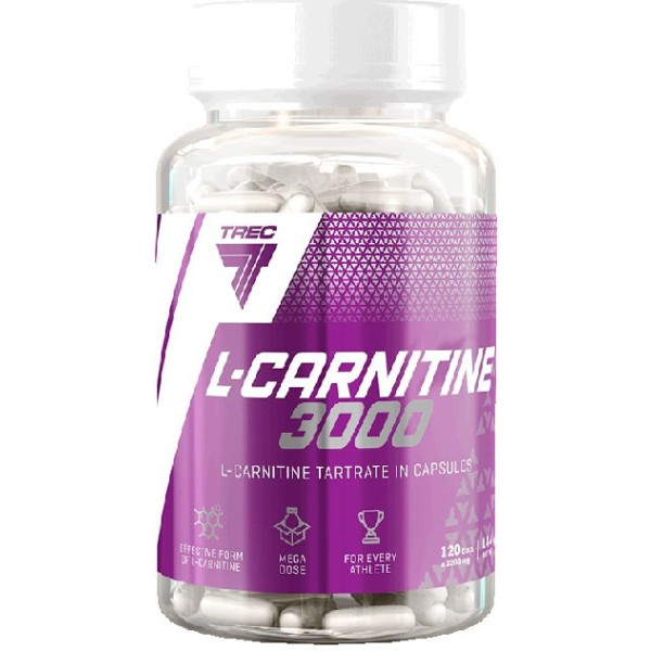trec nutrition carnitina 3000 tartrato 120 capsulas