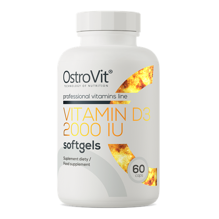 eng pm OstroVit Vitamin D3 2000 IU softgels 60 caps 20690 1