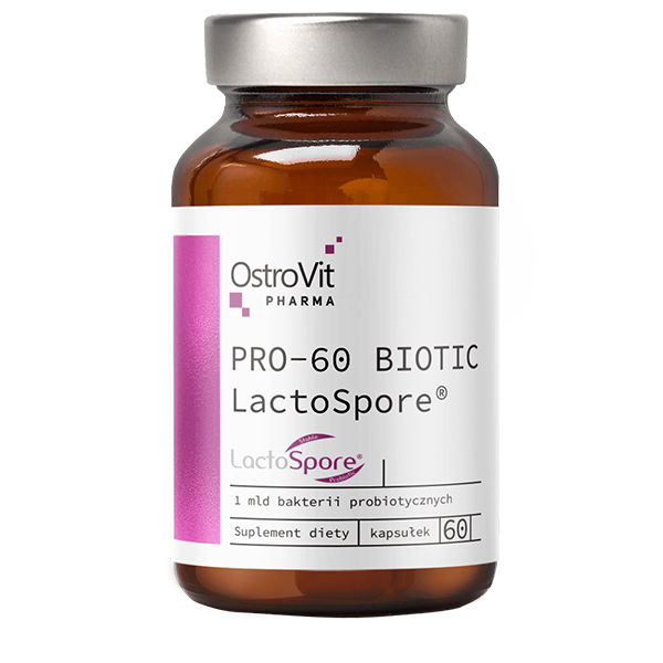 eng pl OstroVit Pharma PRO 60 BIOTIC LactoSpore R 60 capsules 26115 1