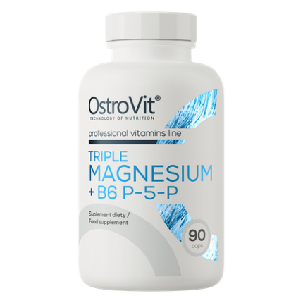 OstroVit Triple Magnesio + B6 P-5-P 90 cápsulas