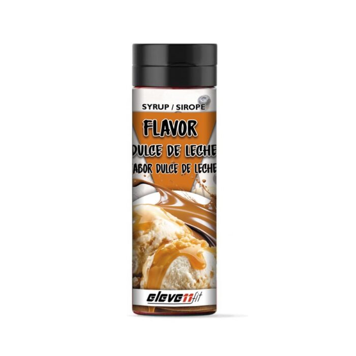 sirope sabor dulce de leche sin azucar 330ml los siropes de elevenfit son una linea de deliciosas salsas dulces bajas en caloria