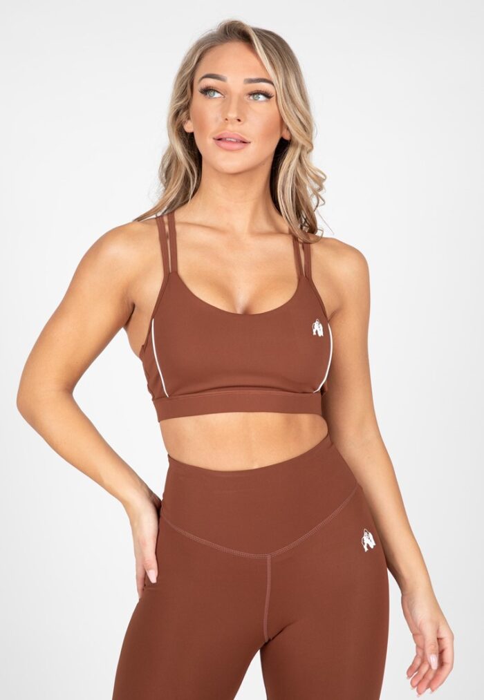 arizona sports bra brown m