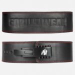 Cinturón Gorilla Wear 4 Inch Premium Leather Lever Belt - Black
