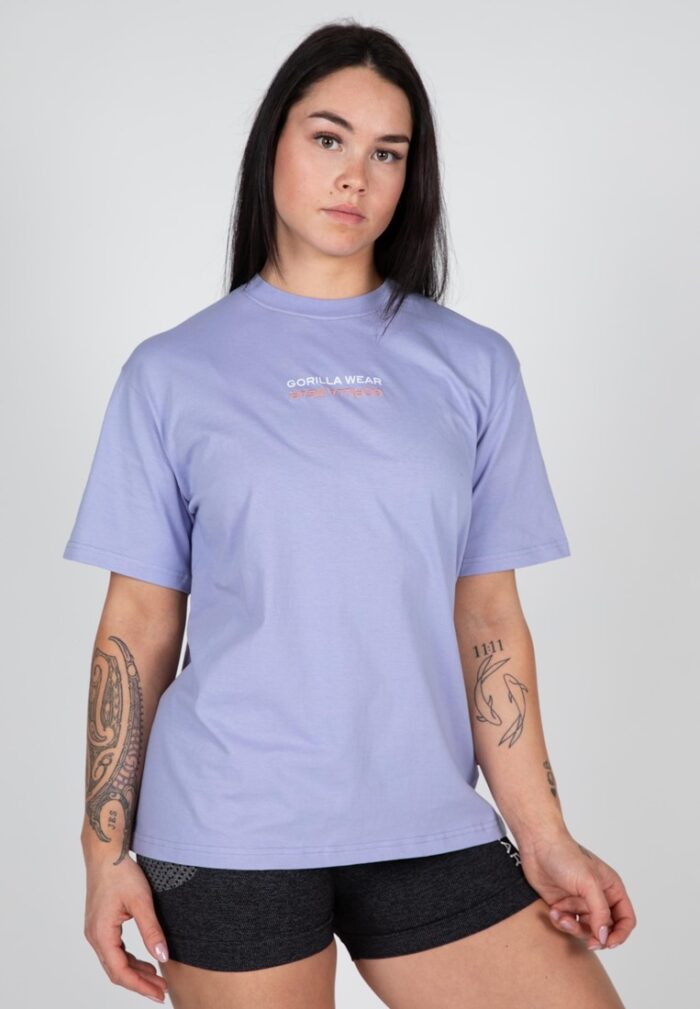 medina oversized t shirt lilac