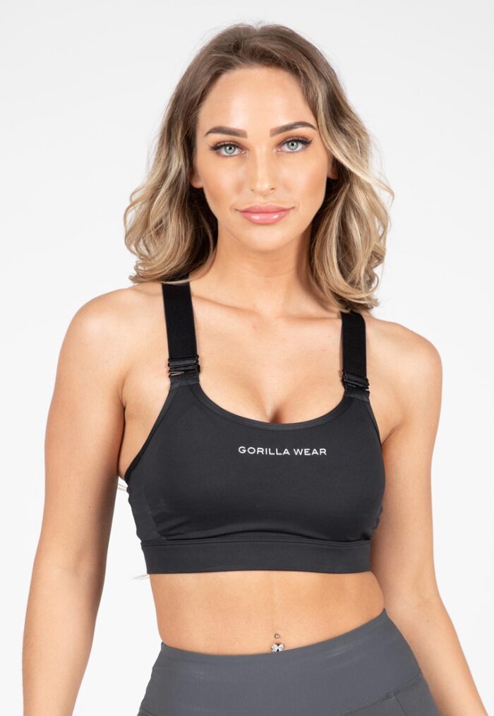 monroe sports bra black