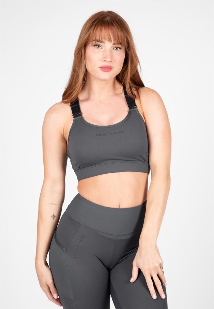 monroe sports bra gray