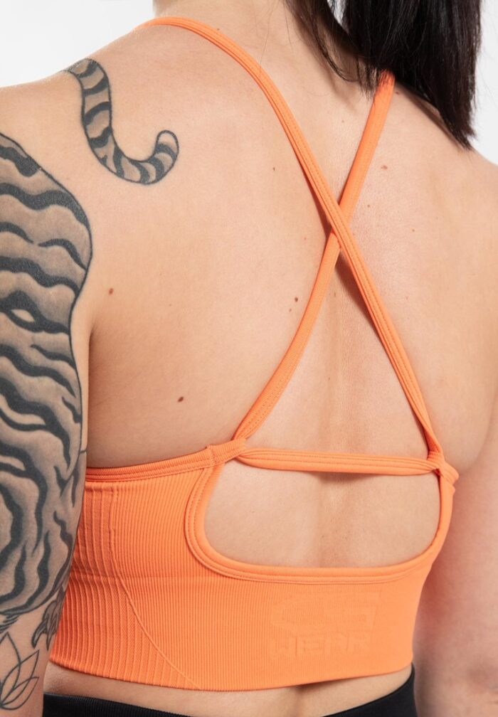 olivia seamless sports bra peach 1