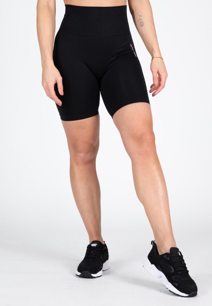 quincy seamless cycling shorts black