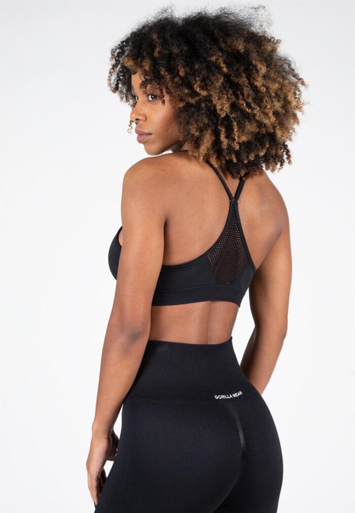 quincy seamless sports bra black 1