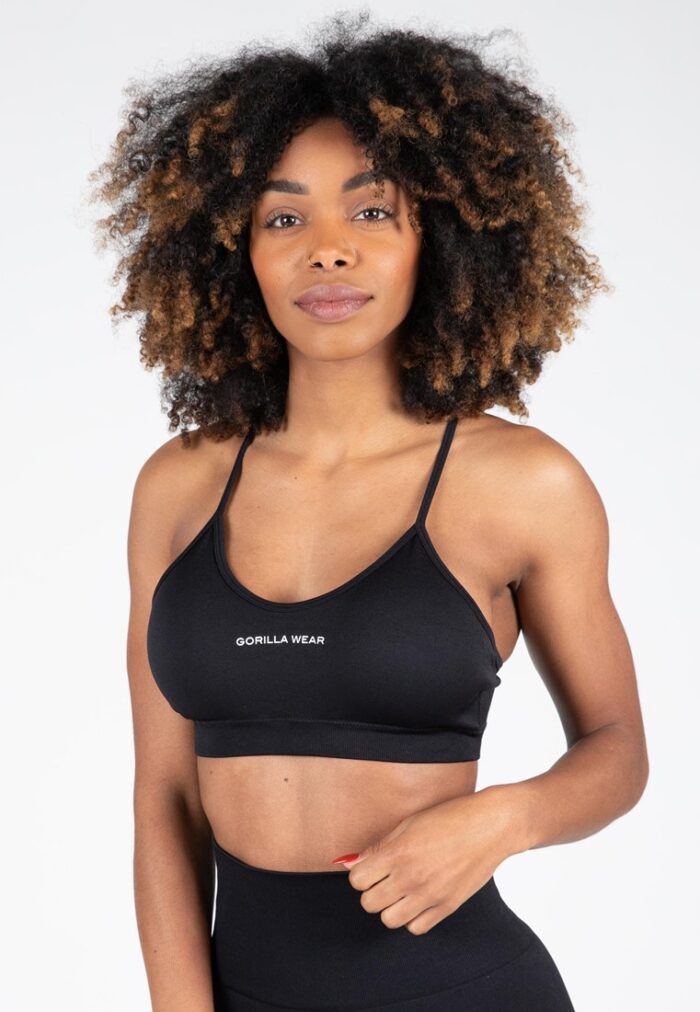 quincy seamless sports bra black