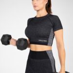 Camiseta Selah Seamless Crop Top - Black