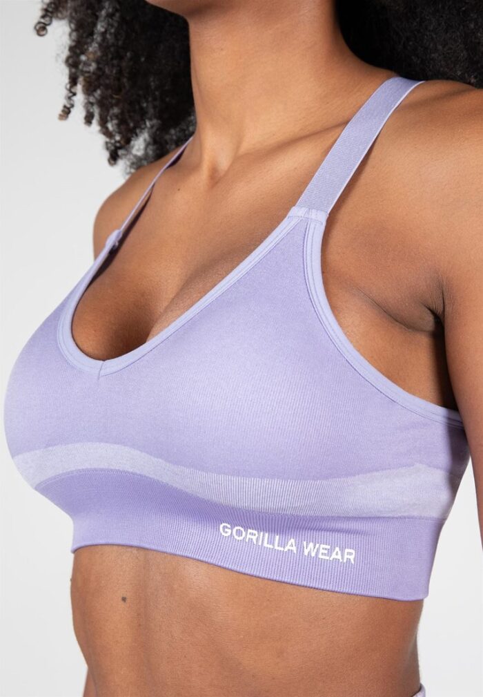 selah seamless sports bra lilac 1