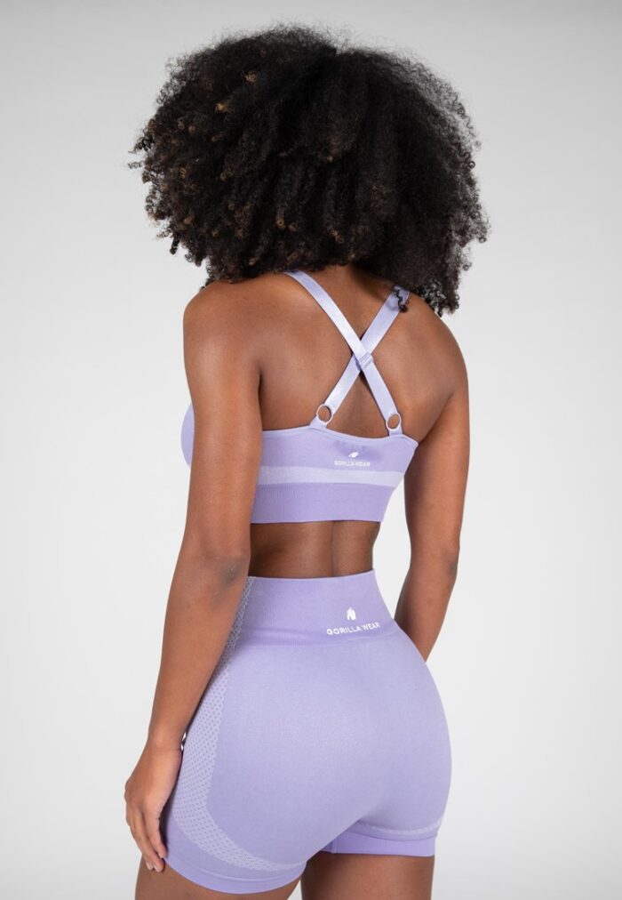 selah seamless sports bra lilac