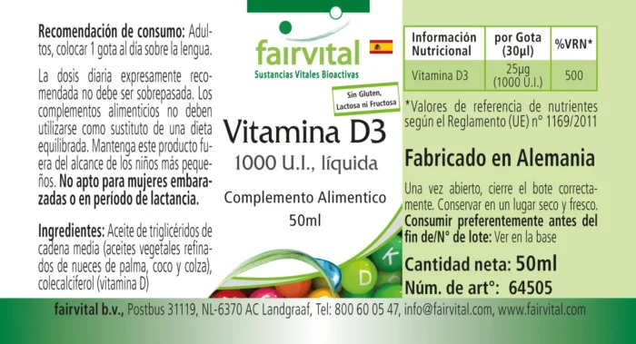 FV 64505 Vitamin D3 1000