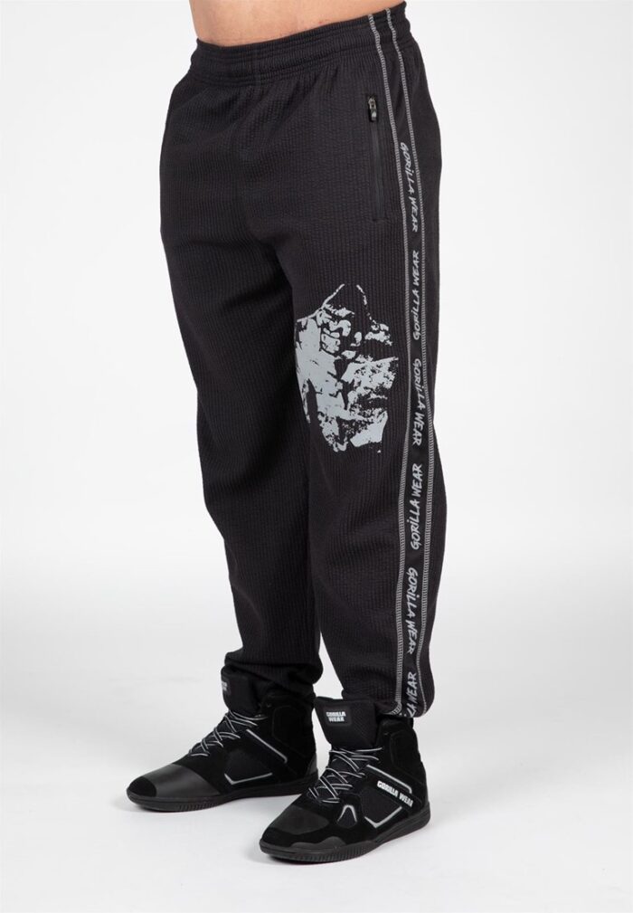 buffalo old school workout pants black gray