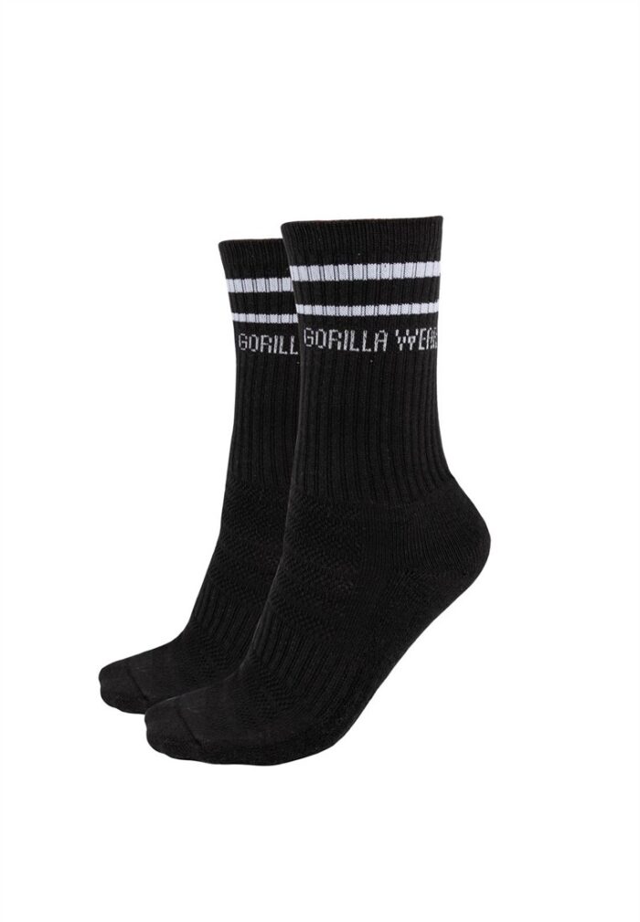 crew socks 2 pack black