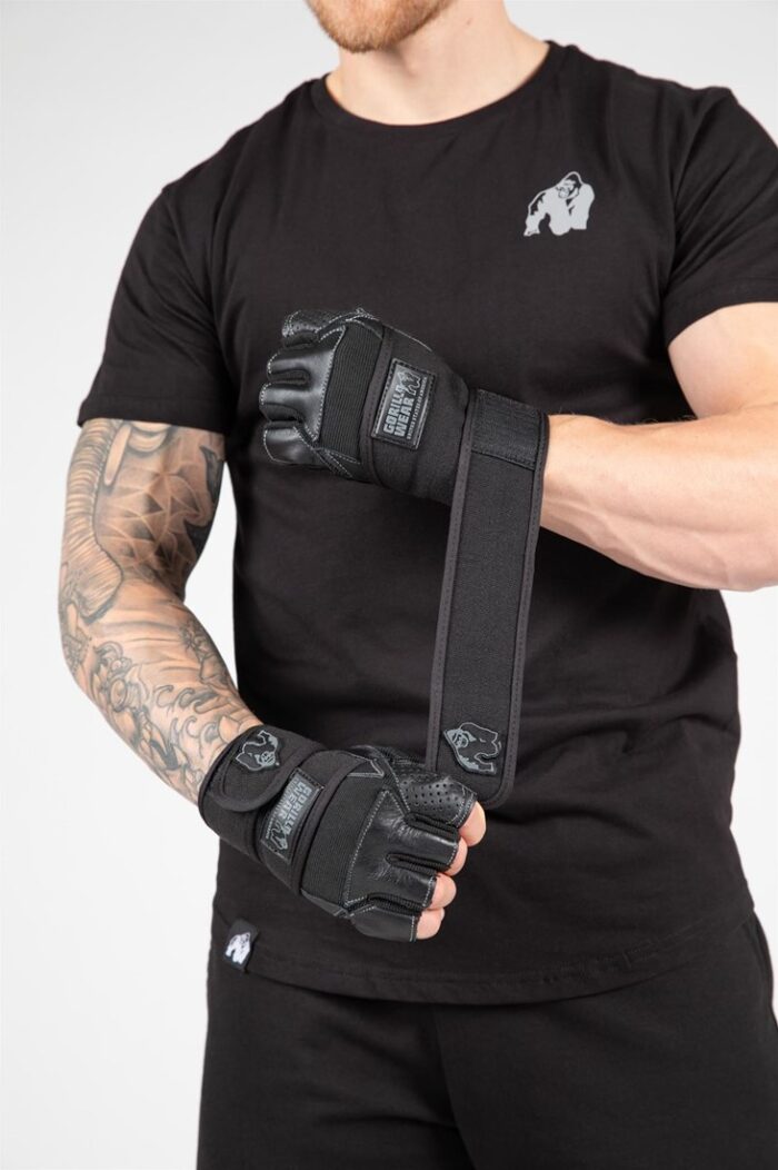 dallas wrist wraps gloves black