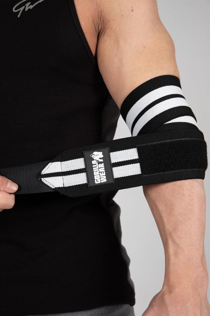 elbow wraps black white 2