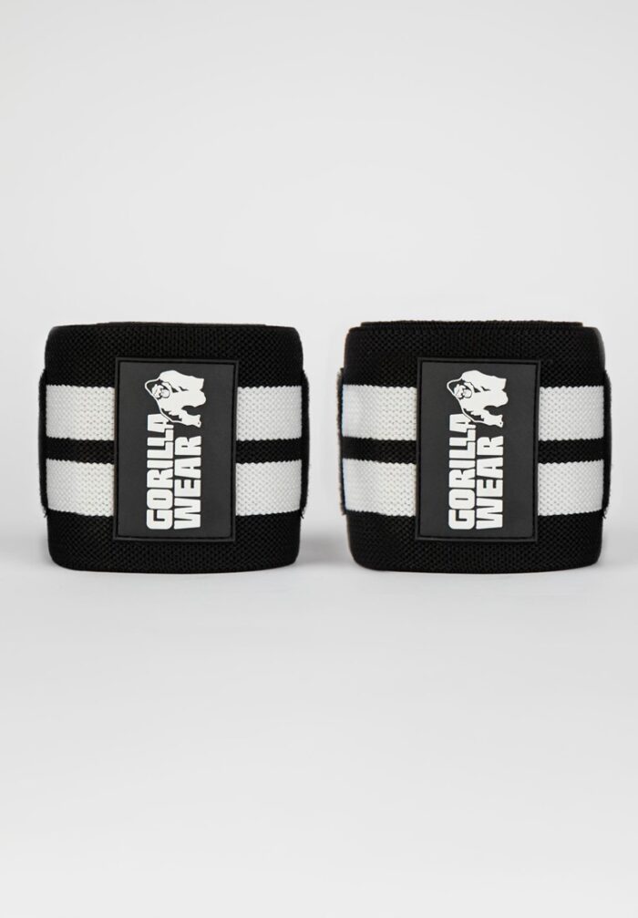 elbow wraps black white