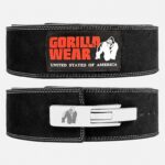 Cinturón Gorilla Wear 4 Inch Leather Lever Belt - Black