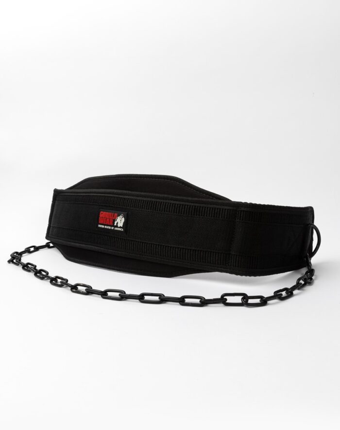 gorilla wear nylon dip belt black