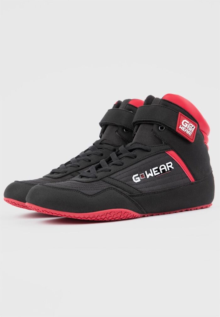 gwear classic high tops black red 1