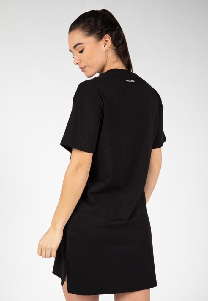 neenah t shirt dress black 1