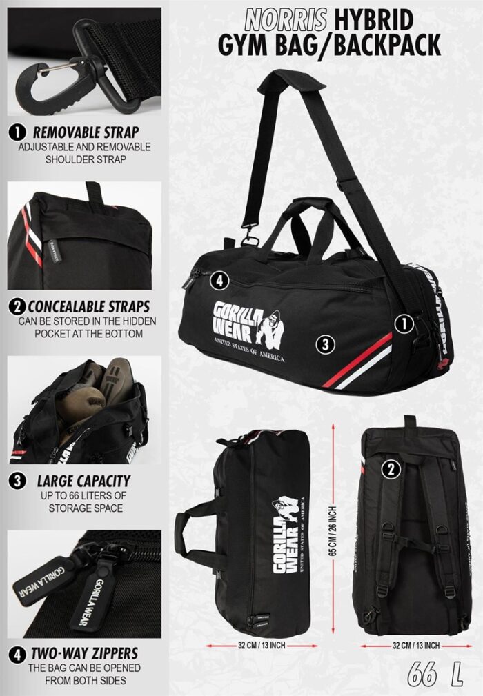 norris gym bag info