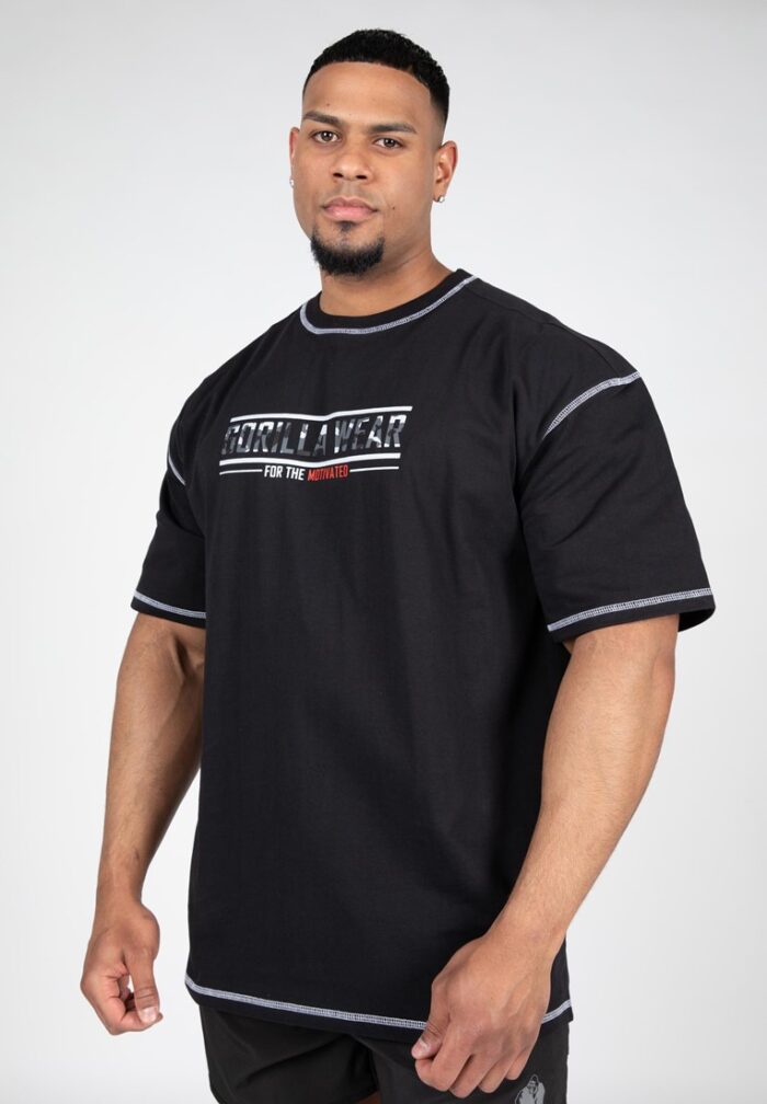 saginaw oversized t shirt black 1