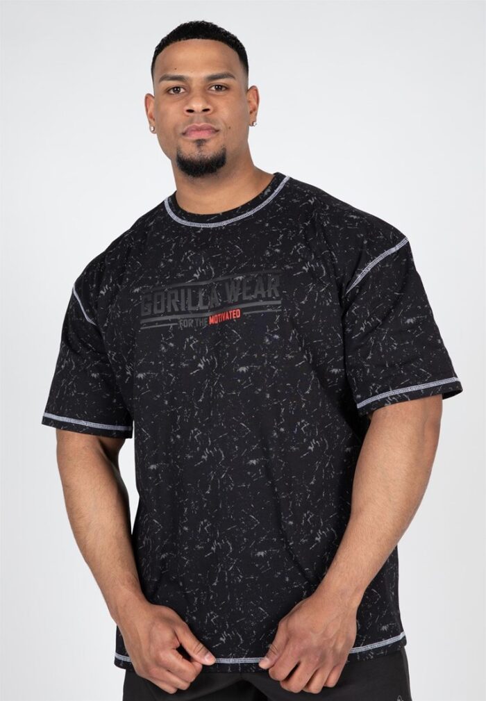 saginaw oversized t shirt washed black