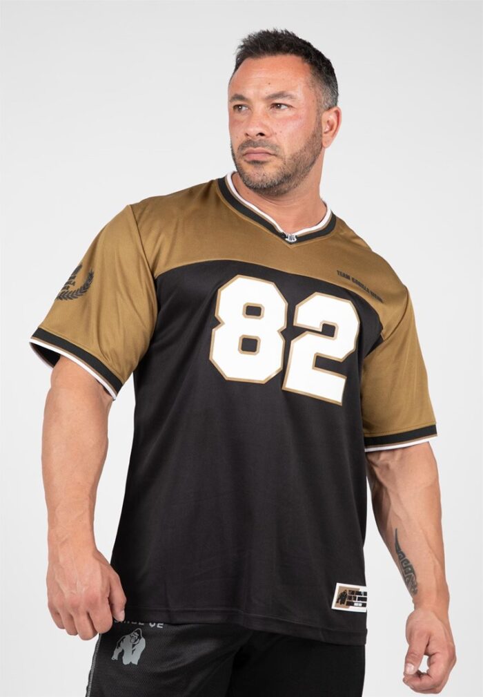 trenton football jersey black gold