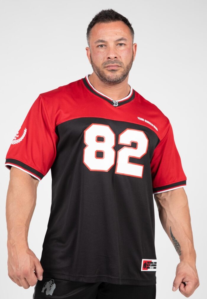 trenton football jersey black red 1