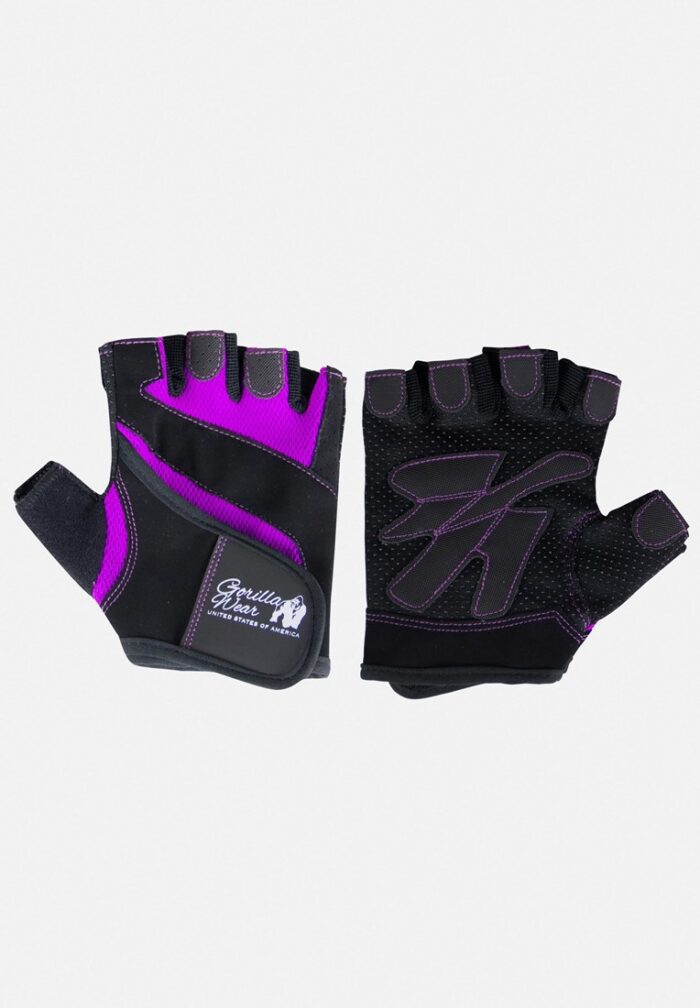 women s fitness gloves black purple