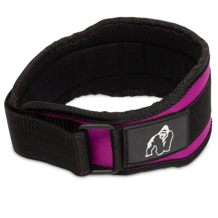 women s lifting belt zwart paars detail 1