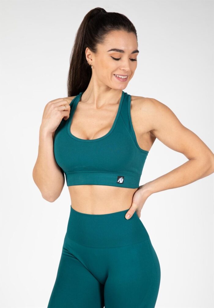 yava seamless sports bra green