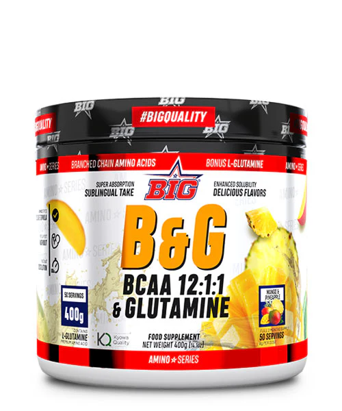 B&G BCAA's + Glutamina / BCAAs 12:1:1 400 Gr - Imagen 2