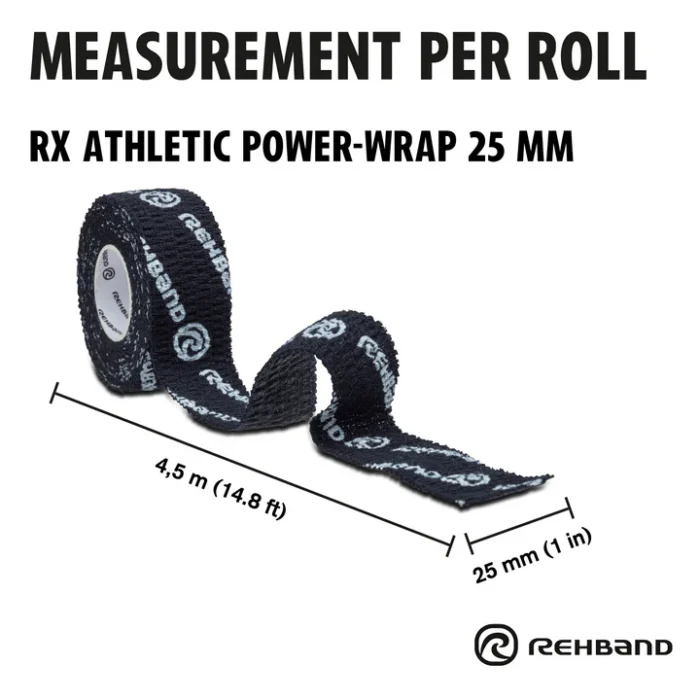 RX Athletic Power-Wrap / Cinta - Negro - Imagen 3