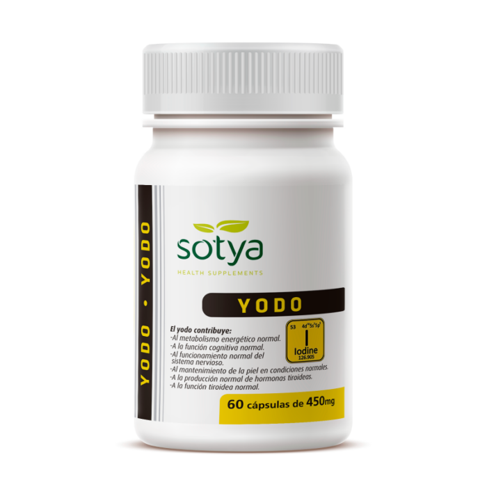 Yodo 60 cápsulas vegetales de 450 mg