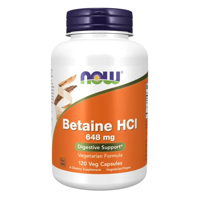 Betaine HCl 648 mg 120 caps.