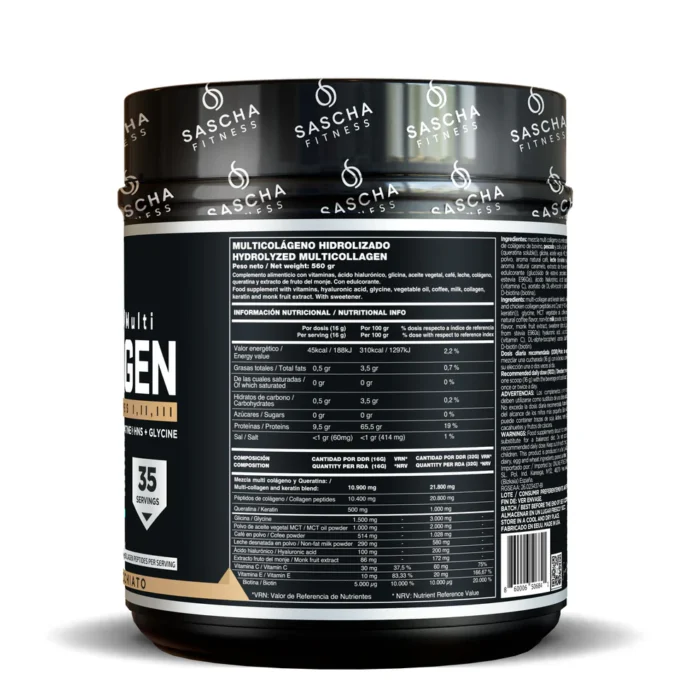 Colágeno Multi Hidrolizado - Sascha Fitness 560 Gr - Imagen 4