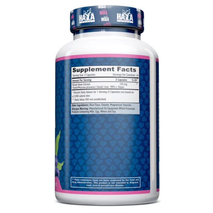L-DOPA / Mucuna Pruriens Extracto / 90 Caps - Imagen 2