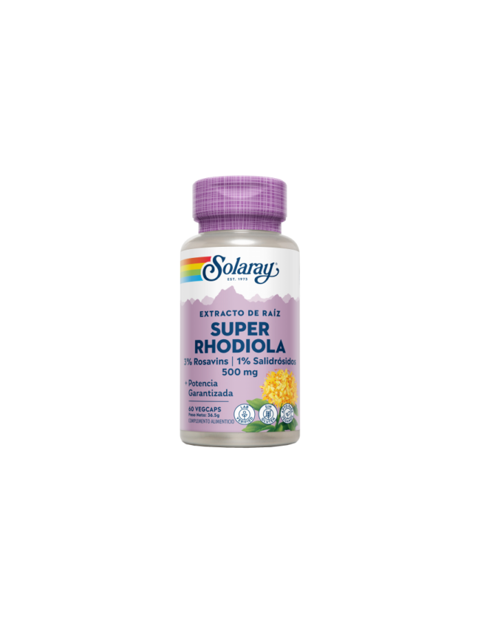 Super Rhodiola 500mg 60 VegCaps - Solaray