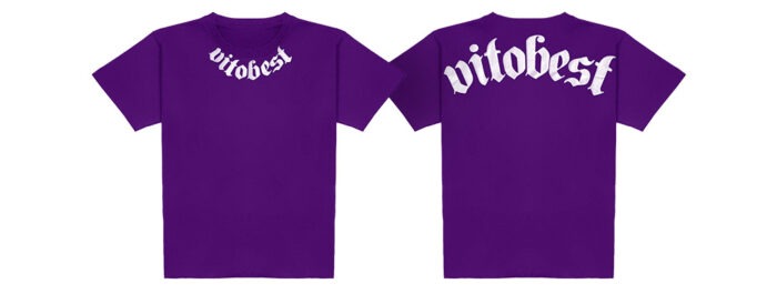 Camiseta Oversize Vitobest Bodybuilding Morado - Imagen 2