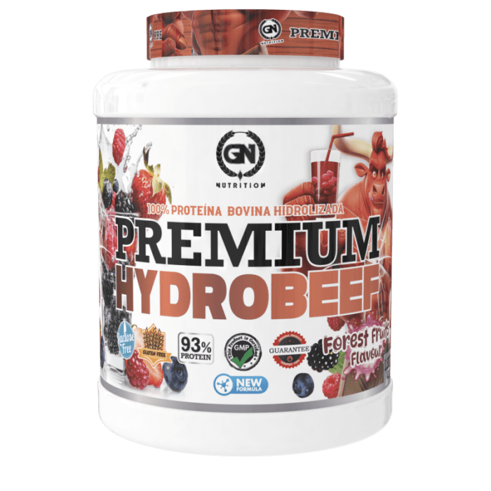 GN NUTRITION HydroBeef Proteína Bovina Hidrolizada | 1,8 kg | Vitamina B6 | Sin Lactosa, Sin Gluten y Baja en Grasas