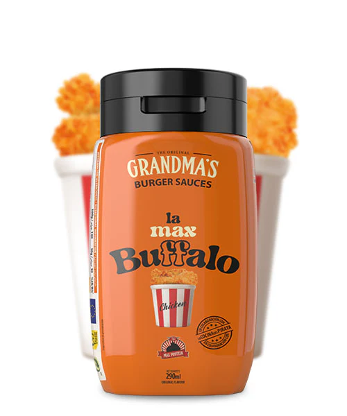 SALSA GRANDMAS Buffalo BURGER SAUCES - MAX PROTEIN 290 ml