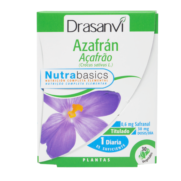 Azafrán 30 Cápsulas Nutrabasics Drasanvi
