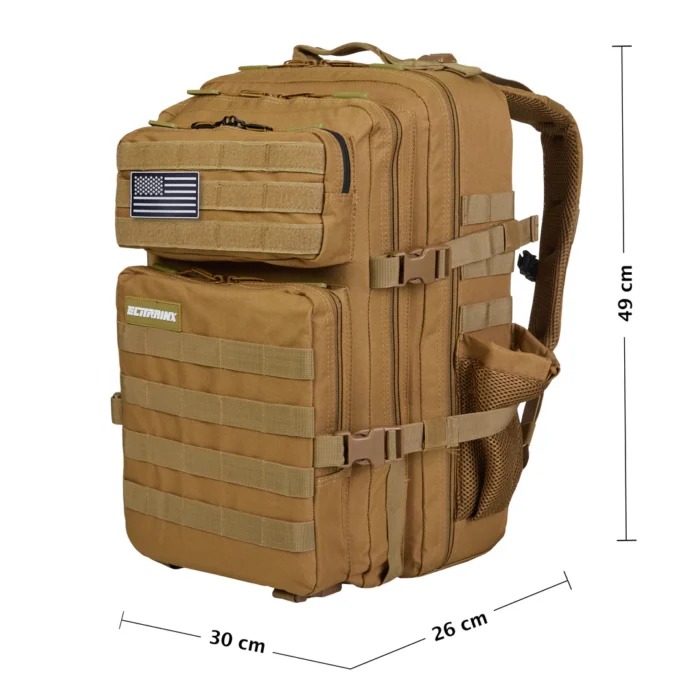 Mochila Táctica V1 45L Khaki - Imagen 2